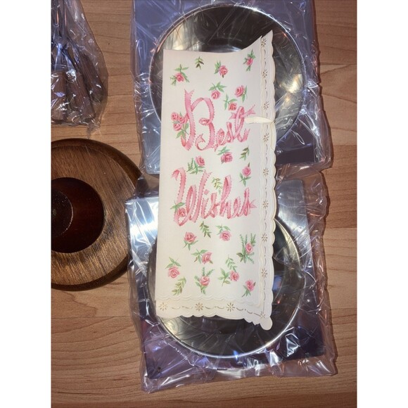 NOS Vintage Wood Chrome Suzy Server Mid Century Gail Craft Japan Lazy Susan - Picture 7 of 9